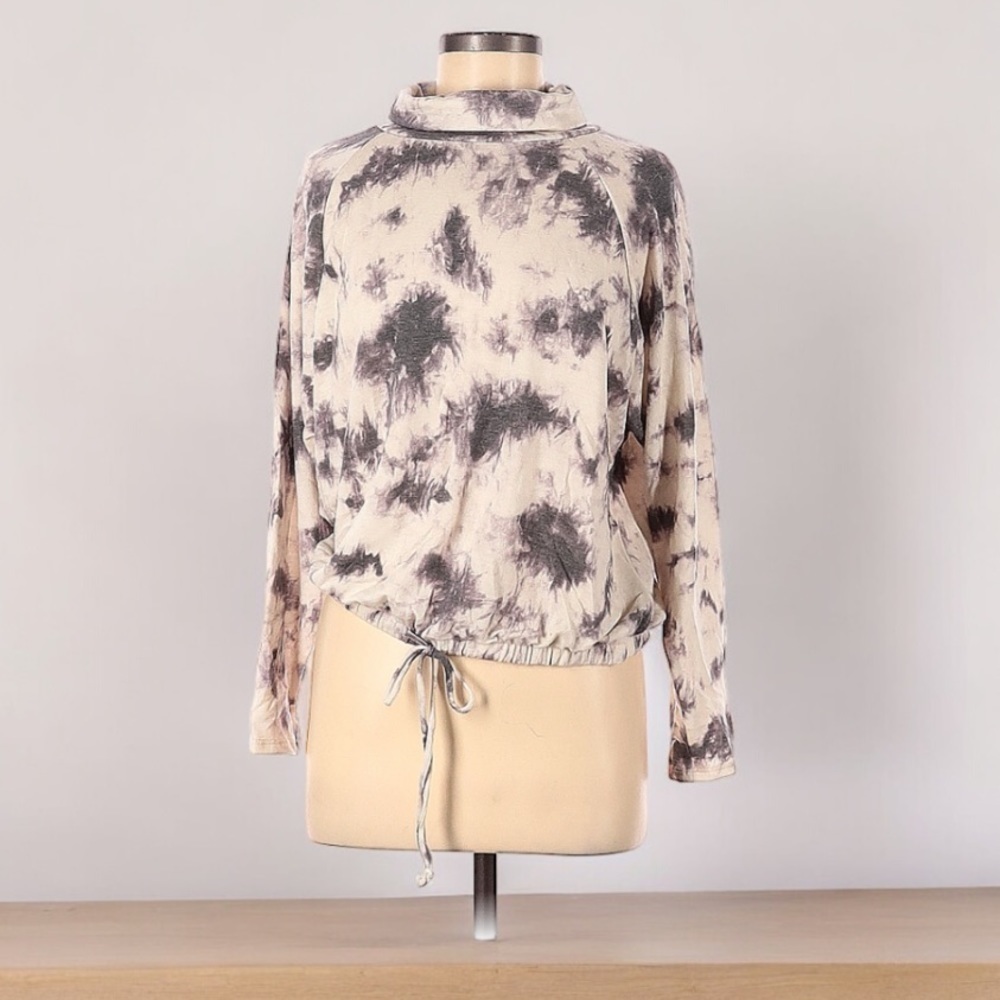 Lush Cowl Neck Tie-Dye Sweater | SIZE M